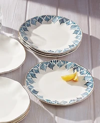 Lenox Blue Bay Dinner Plate Set/4 Ikat