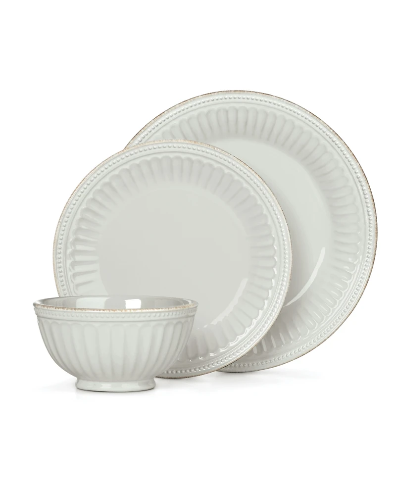 Lenox French Perle Groove 12 Pc. Dinnerware Set, Service for 4