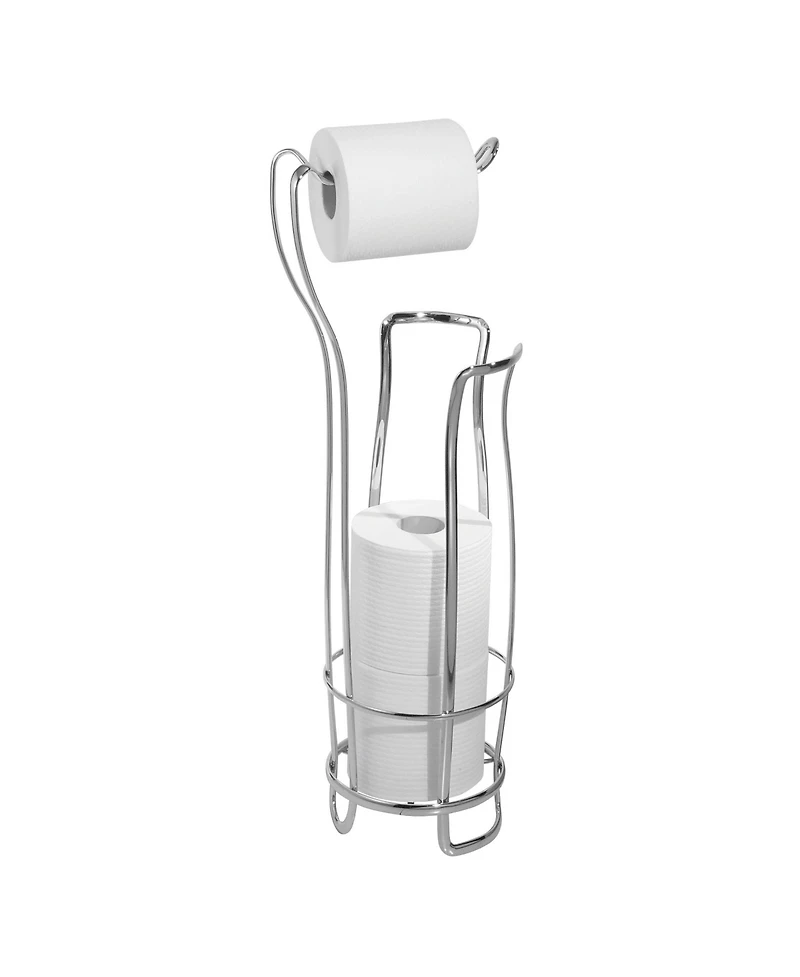 iDesign Axis Steel Free Standing Toilet Paper Storage Dispenser