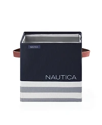 Nautica Folded Storage Cube Stripe