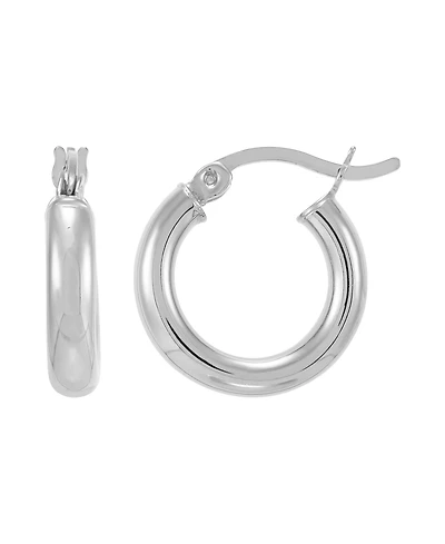 Giani Bernini Polished Tube Hoop Earrings, 15mm, Created for Macy's