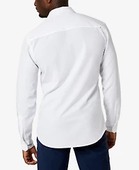Kenneth Cole Men's Solid Slim Fit Performance Shirt