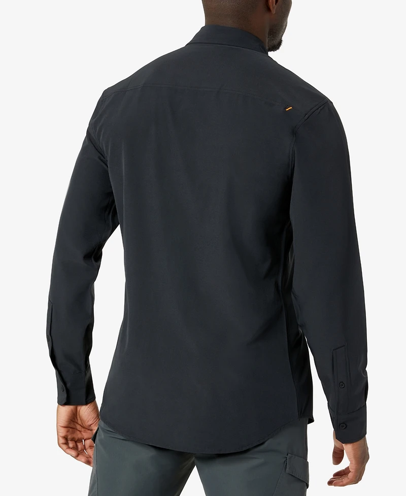 Kenneth Cole Men's Solid Slim Fit Performance Shirt