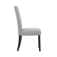 WestinTrends Upholstered Linen Fabric Dining Chair