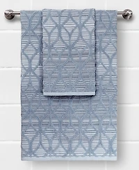 Linum Home Alev Jacquard 2 Piece Turkish Cotton Bath Towel Set