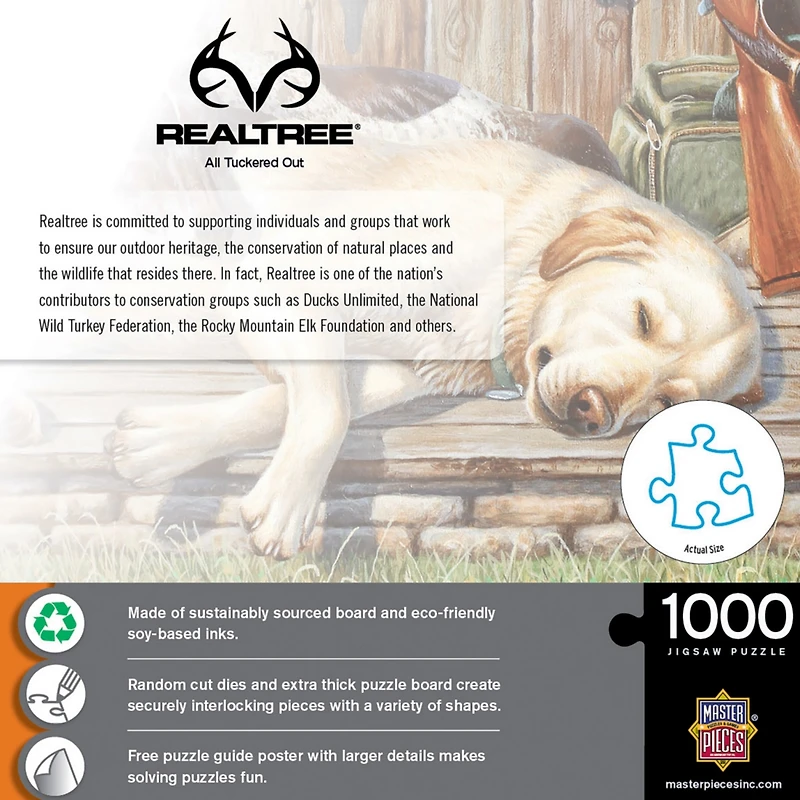 MasterPieces Realtree - All Tuckered Out 1000 Piece Jigsaw Puzzle