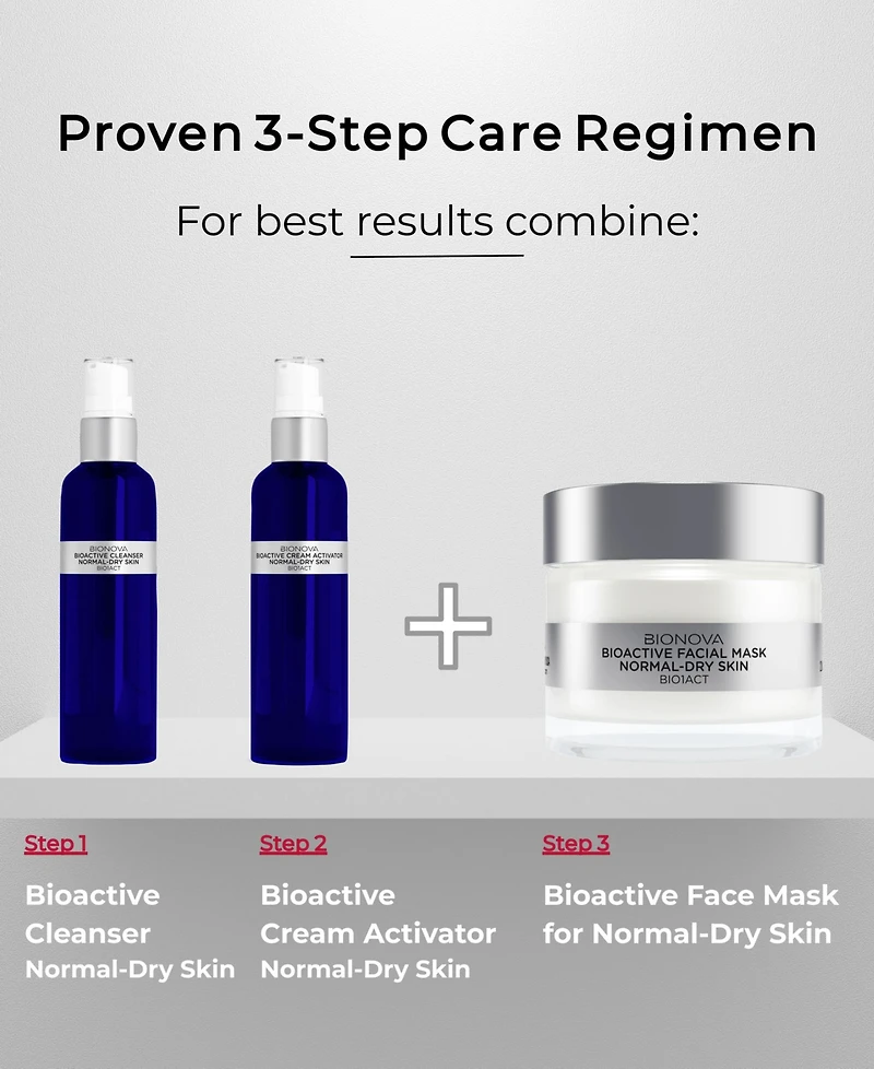 Bionova Bioactive Facial Mask For Normal/Dry Skin