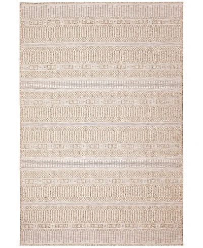 Liora Manne' Orly Stripe 6'6" x 9'3" Outdoor Area Rug