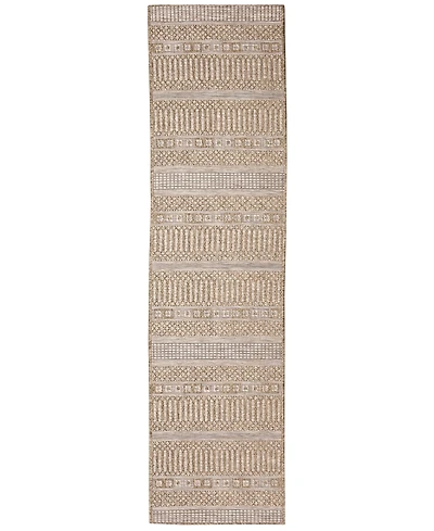 Liora Manne' Orly Stripe 1'11" x 7'6" Runner Outdoor Area Rug
