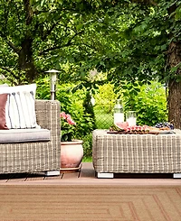 Liora Manne' Sahara Multi Border 7'10" x 9'10" Outdoor Area Rug