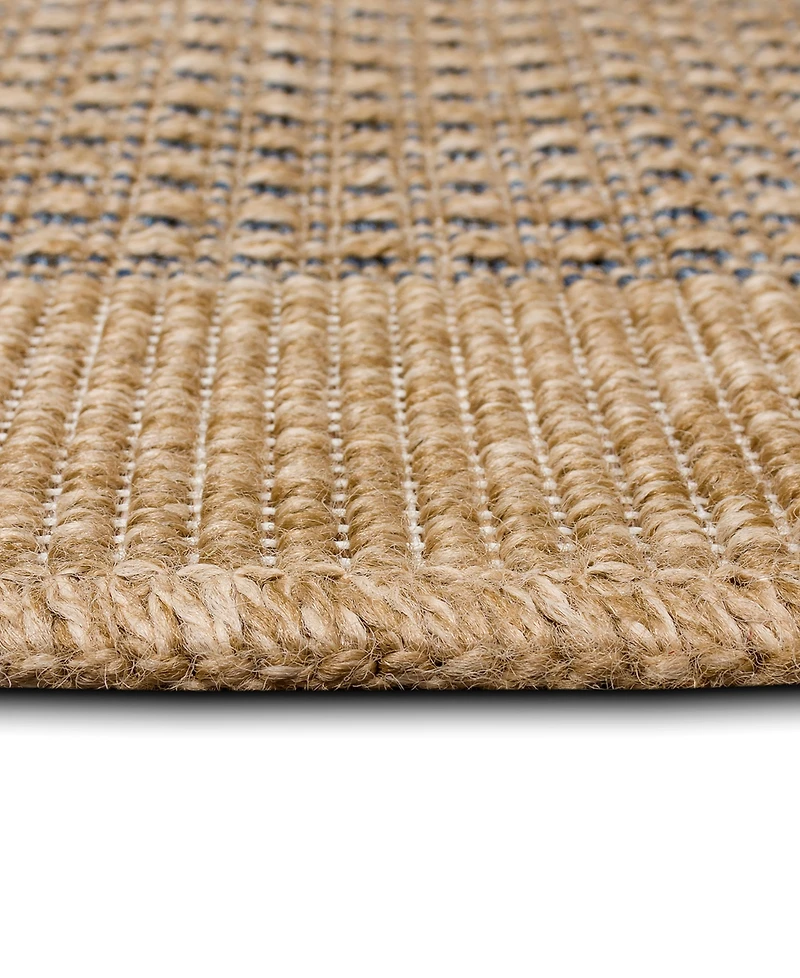 Liora Manne' Sahara Texture Border 7'10" x 9'10" Outdoor Area Rug