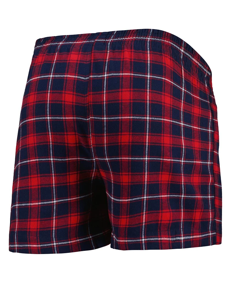 Men's Concepts Sport Navy, Red Boston Sox Ledger Flannel Boxers