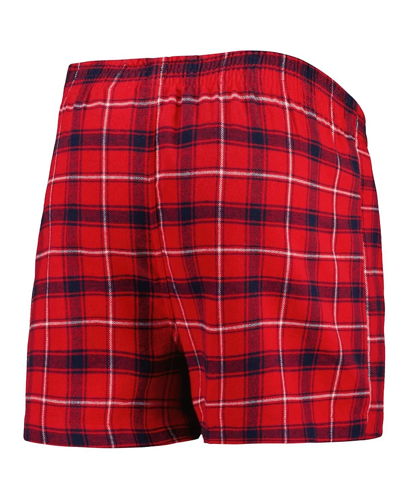 Men's Concepts Sport Red, Navy St. Louis Cardinals Ledger Flannel Boxers