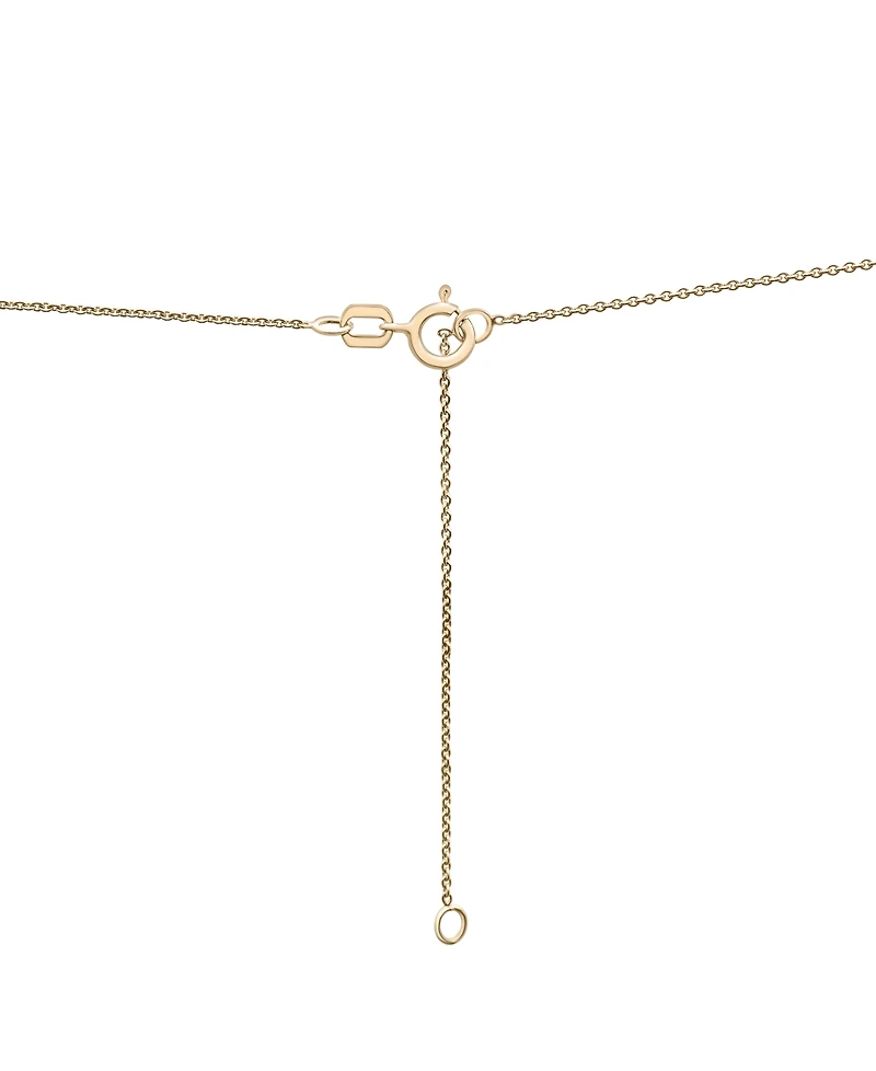 Wrapped Diamond Lariat Choker Necklace (1/4 ct. t.w.) in 10k Gold, 14" + 2" extender, Created for Macy's