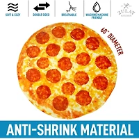 Zulay Kitchen Novelty Premium Soft Flannel Big Pizza Blanket
