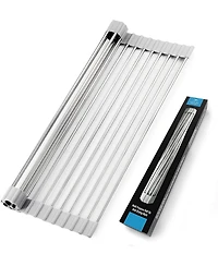 17.5 Inches Multipurpose Roll Up Sink Drying Rack & Trivet