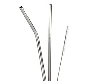 Zulay Kitchen Stainless Steel Straws 3-Pc
