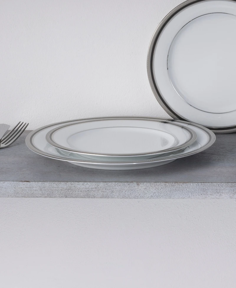 Noritake Austin Platinum Set of 4 Salad Plates