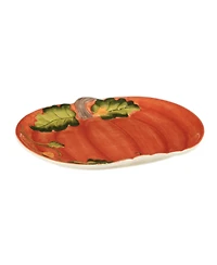 Certified International Harvest Morning Pumpkin Platter
