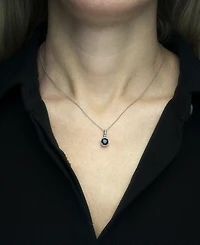3-Pc. Set Onyx & Diamond Accent Pendant Necklace, Ring and Hoop Earrings in Sterling Silver