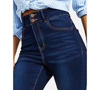 Dollhouse Curvy Double Button High Rise Skinny Jeans
