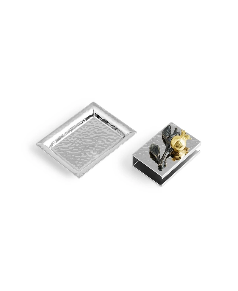 Michael Aram Pomegranate 2 Piece Matchbox Set