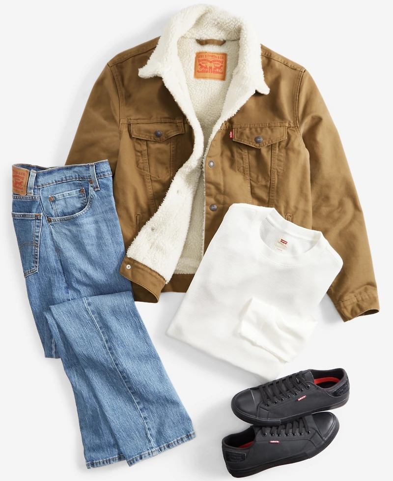 Levi's Men's Waffle Knit Thermal Long Sleeve T-Shirt