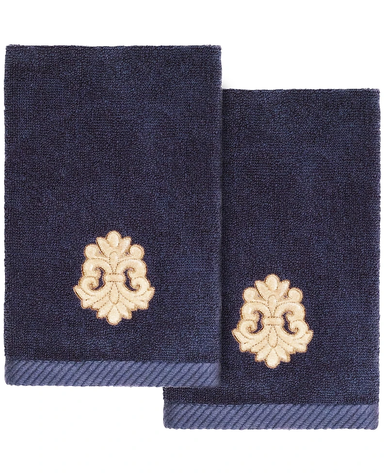 Linum Home Turkish Cotton May Embellished 2-Pc. Fingertip Towel Set