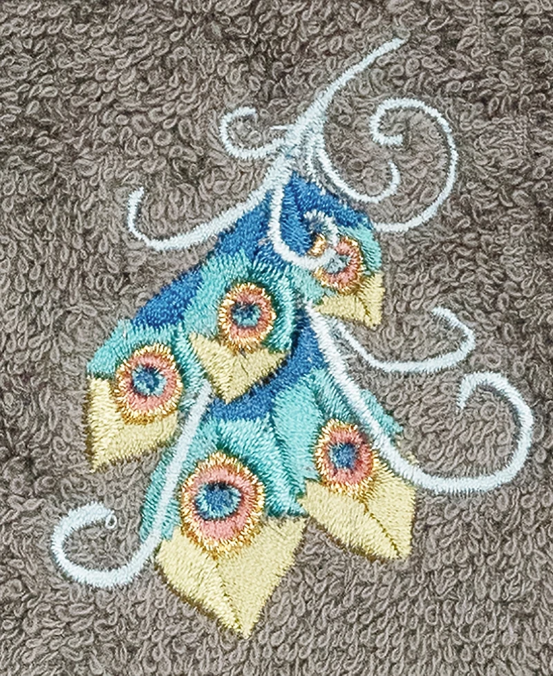 Linum Home Turkish Cotton Penelope Embellished 2-Pc. Washcloth Set