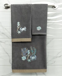 Linum Home Turkish Cotton Aaron Embellished 2-Pc. Hand Towel Set