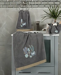 Linum Home Turkish Cotton Aaron Embellished 2-Pc. Fingertip Towel Set