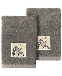 Linum Home Turkish Cotton Belinda Embellished 2-Pc. Fingertip Towel Set