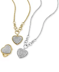 Effy Diamond Pave Heart Ring Pendant Collection