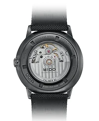 Mido Men's Swiss Automatic Commander Gradient Black Fabric Strap Watch 40mm
