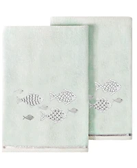 Linum Home Turkish Cotton Figi Embellished -Pc. Bath Towel Set
