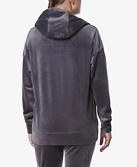 Andrew Marc Sport Women's Long Sleeve Leggings Length Velvet Hoodie