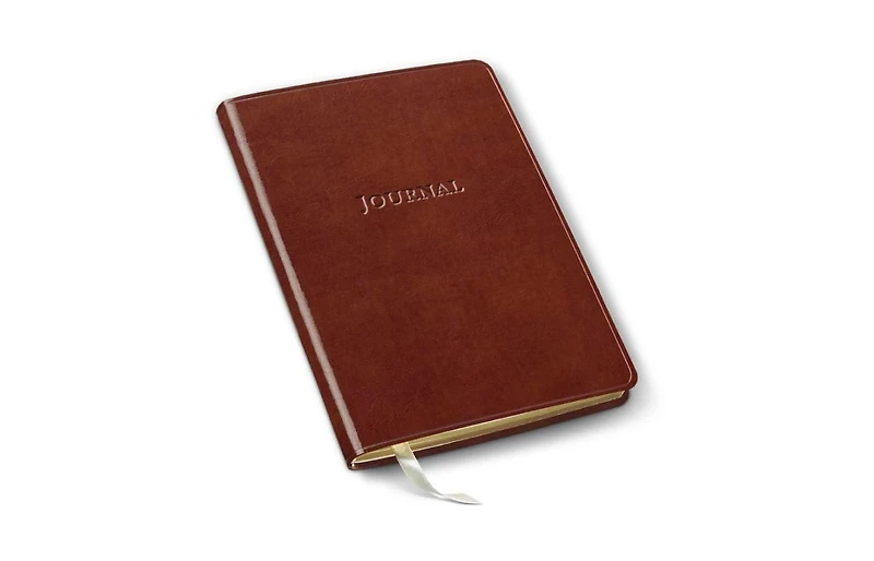 Brown Bonded Leather Journal 6X8 by Gallery Leather