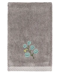 Linum Home Turkish Cotton Botanica Embellished 2-Pc. Fingertip Towel Set