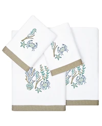 Linum Home Turkish Cotton Aaron Embellished -Pc. Bath Towel Set