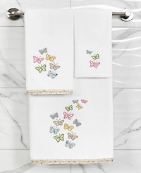 Linum Home Turkish Cotton Mariposa Embellished -Pc. Bath Towel Set