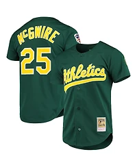 Men's Mitchell & Ness Mark McGwire Green Oakland Athletics 1997 Cooperstown Collection Authentic Jersey