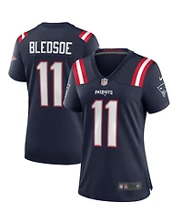 Women's Nike Drew Bledsoe Navy New England Patriots Game Retired Player Jersey
