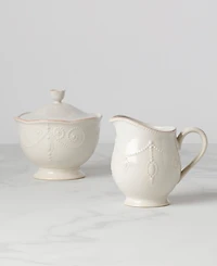 Lenox Dinnerware, French Perle Sugar and Creamer Set