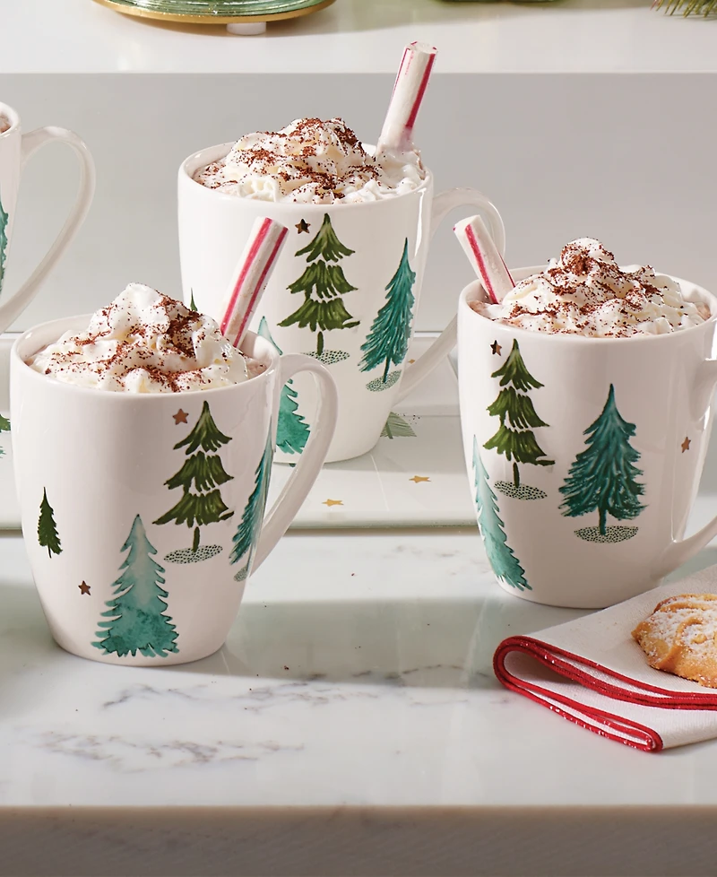 Lenox Balsam Lane Mugs, Set of 4
