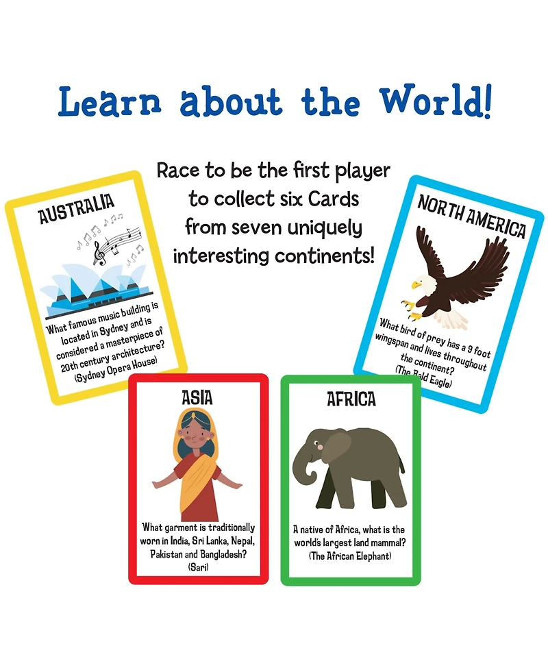 University Games Scholastic the World Card Game