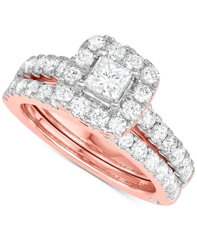 Diamond Princess Bridal Set (2 ct. t.w.) 18k White, Yellow or Rose Gold