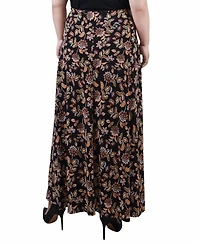Ny Collection Plus Maxi with Sash Waist Tie Skirt