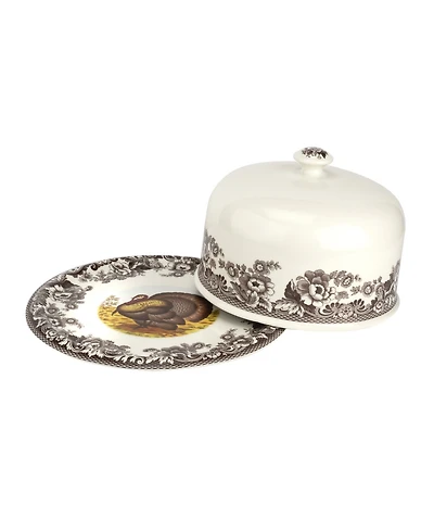 Spode Woodland Turkey Serving Platter with Dome