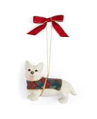 Christmas Tree Tartan Corgi Ornament