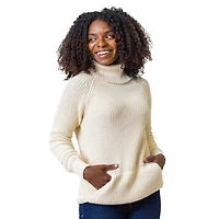 Hope & Henry Womens' Ribbed Turtleneck Sweater